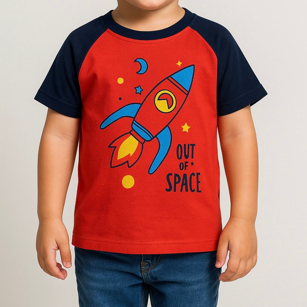 Out Of Space Orange Raglan T-Shirt