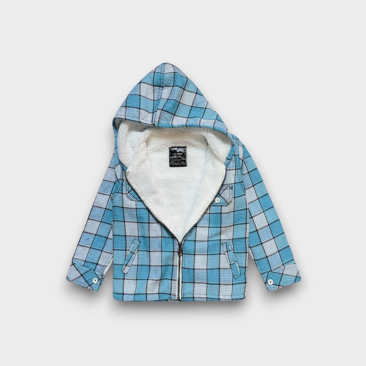Blue Plaid Snuggle Hoodie