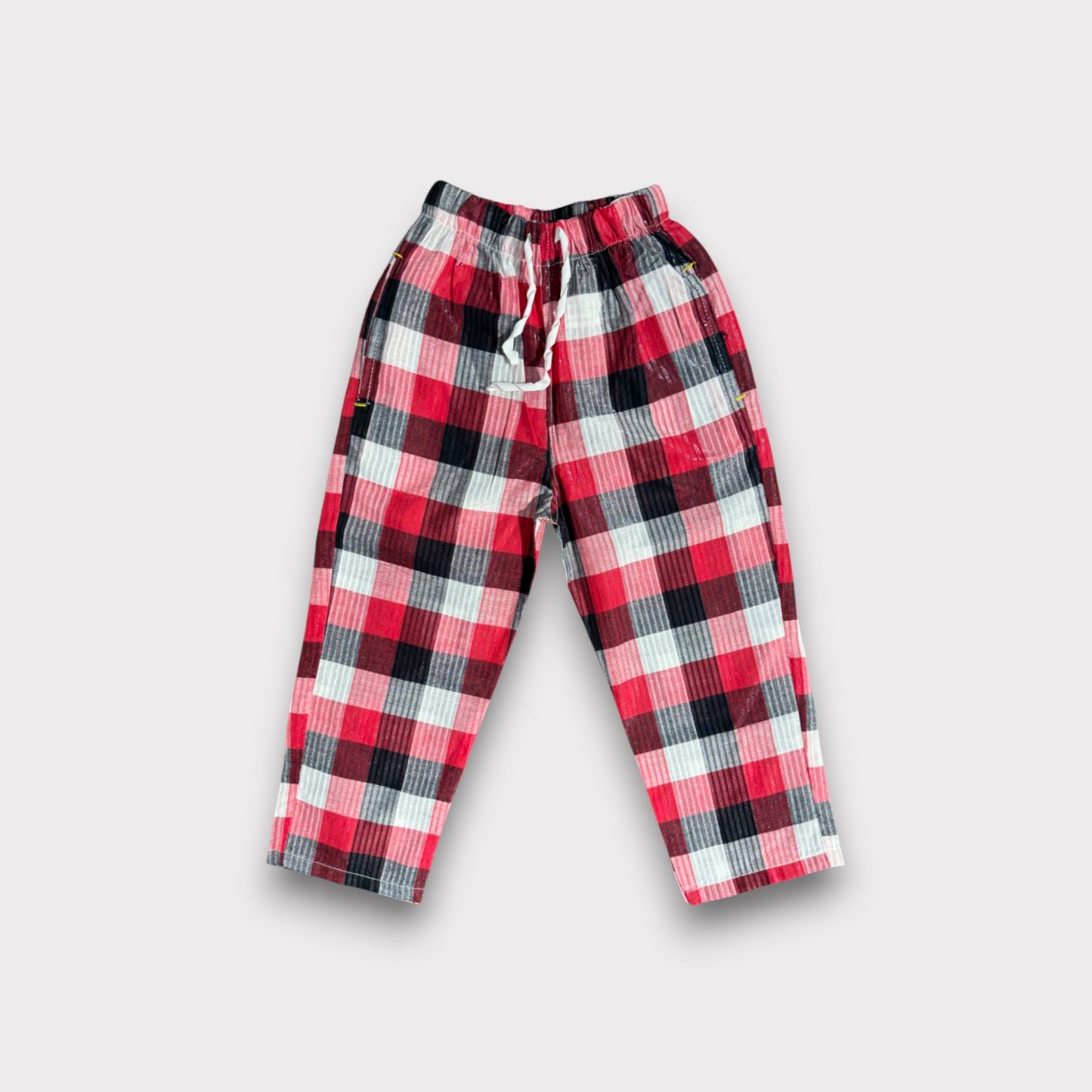 Red Check Summer Trousers