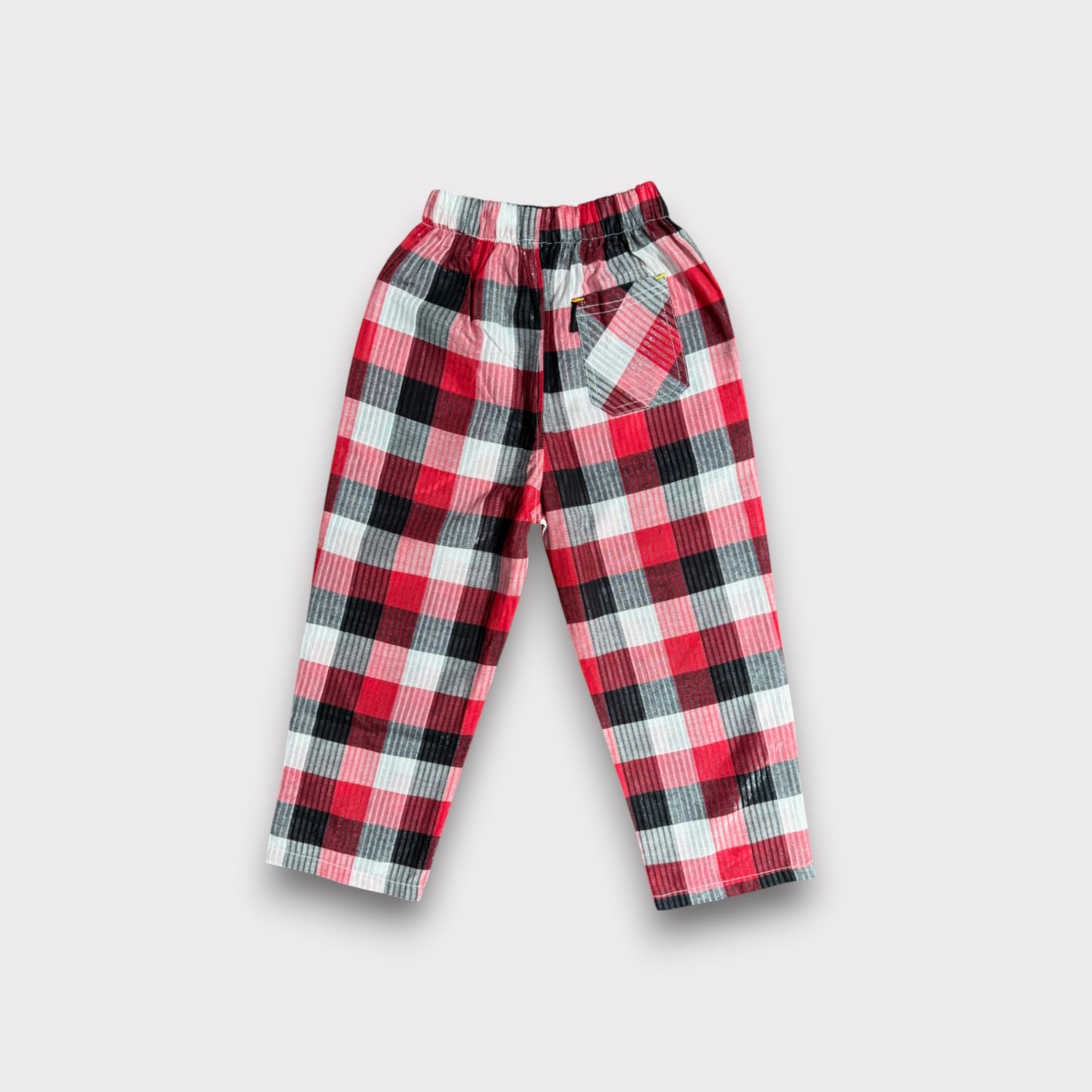 Red Check Summer Trousers