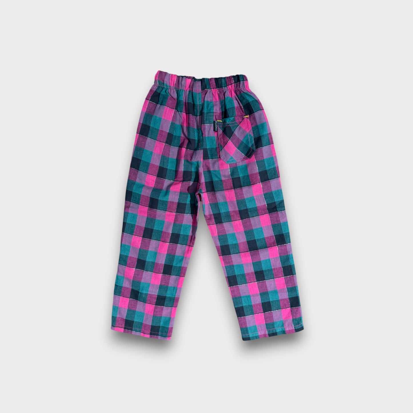 Purple Check Summer Trousers