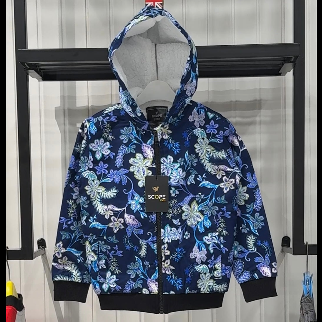 Midnight Bloom Fur Jacket
