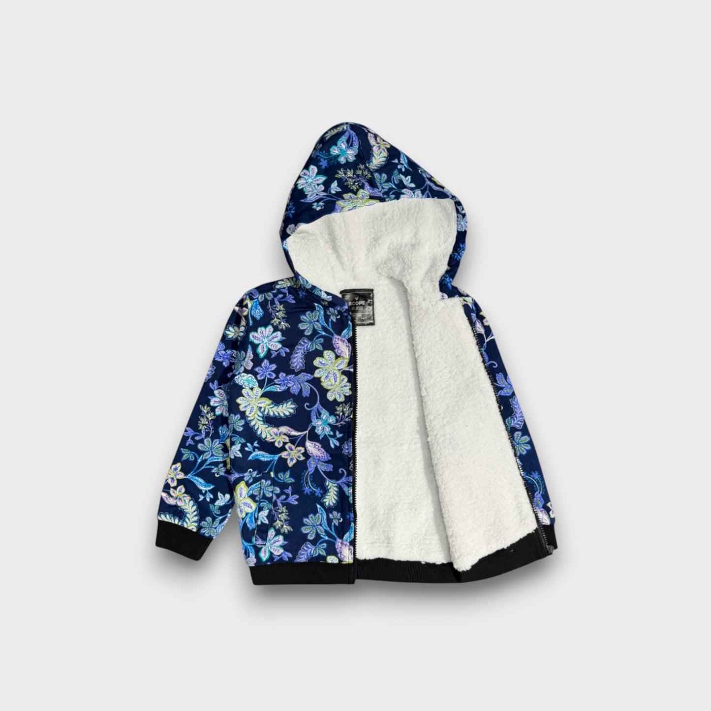 Midnight Bloom Fur Jacket