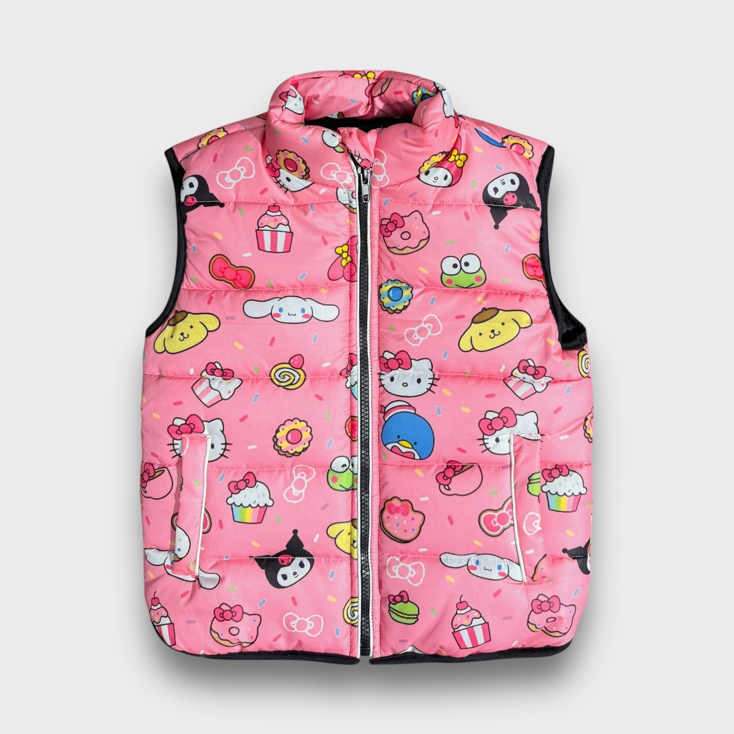 Candy Pop Sleeveless Puffer Jacket