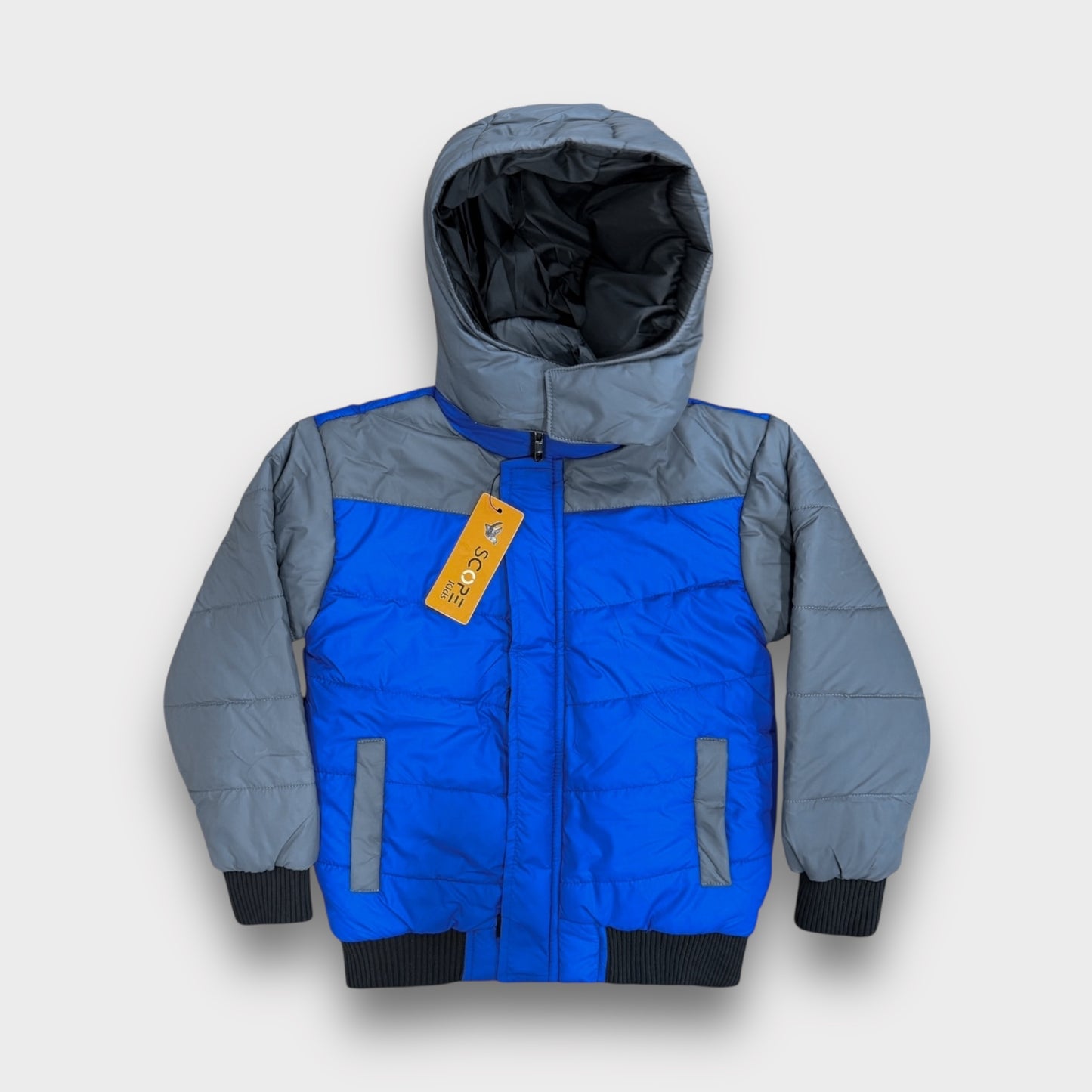 Grey-Blue Puffer Jacket