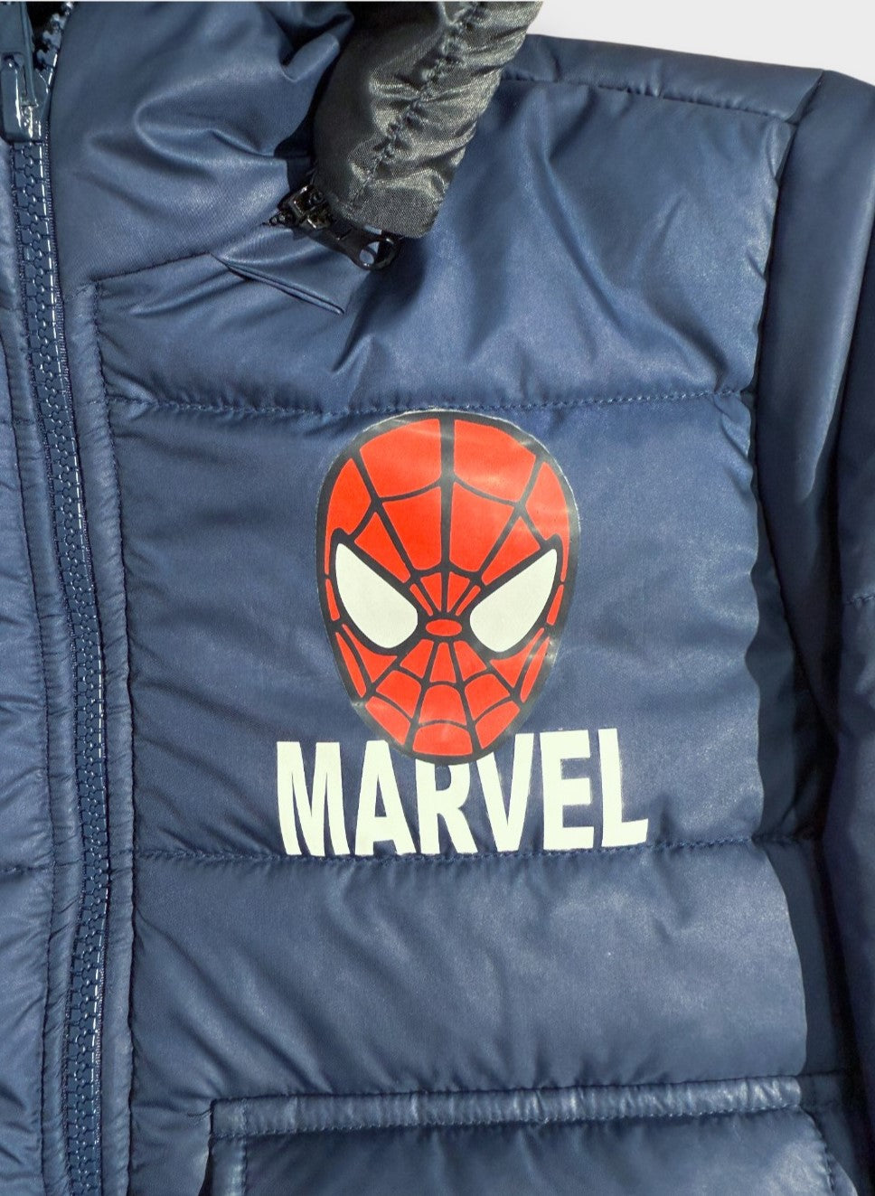 Spider-Man Navy Puffer Jacket