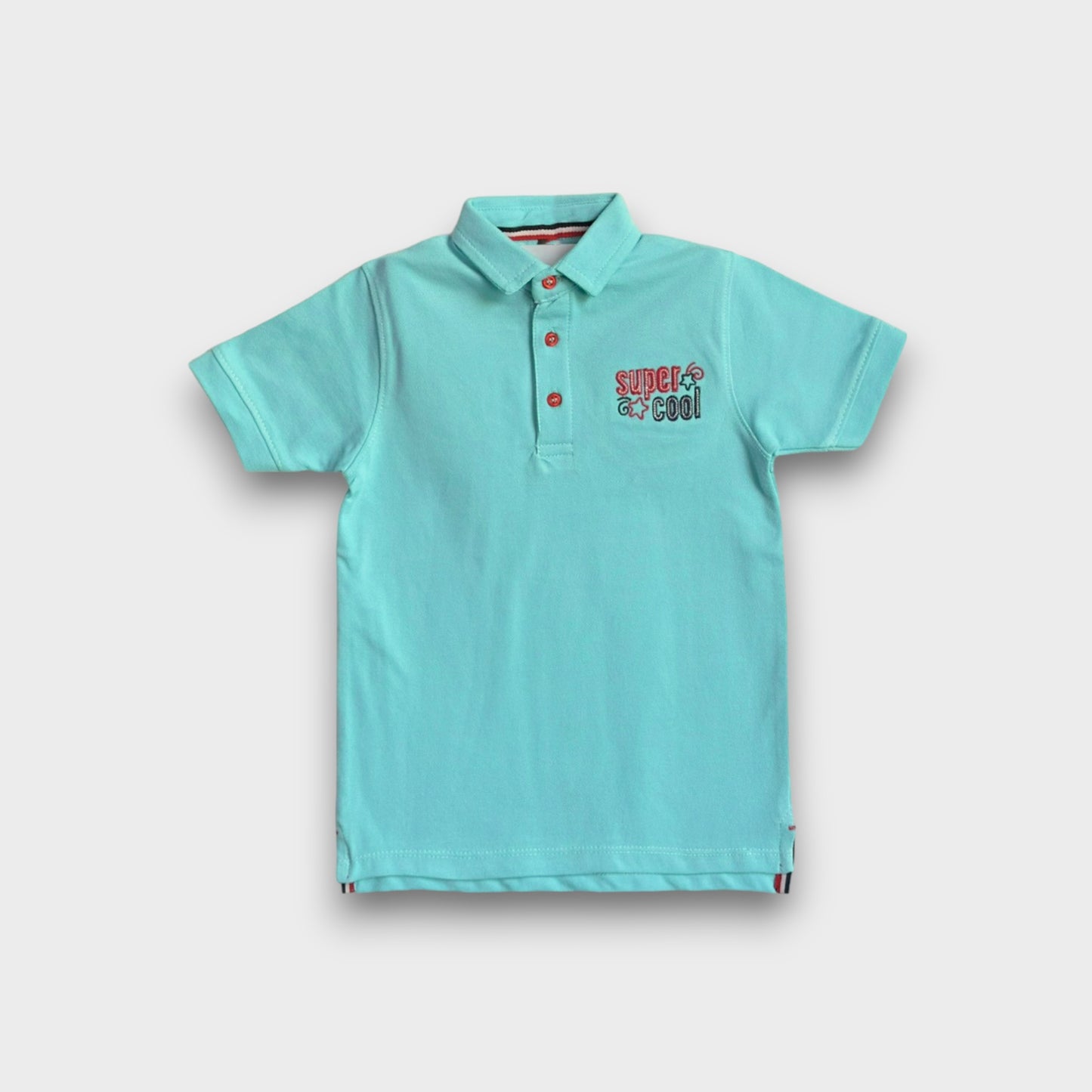 Super Cool Aqua Polo T-Shirt