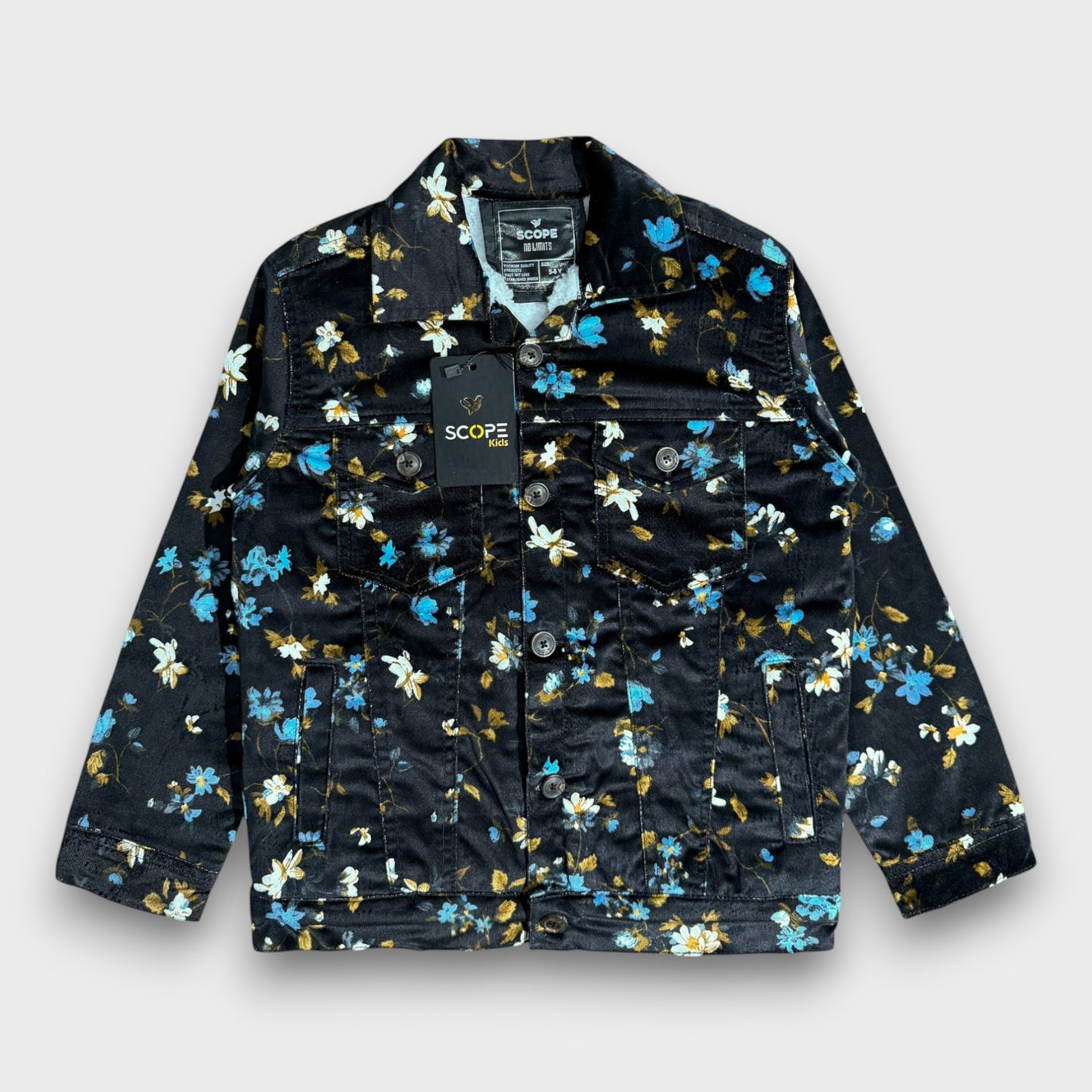 Floral Black CorduroyJacket