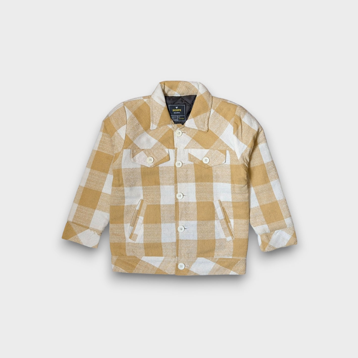Rustic Sand Plaid Jacket