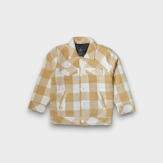 Rustic Sand Plaid Jacket