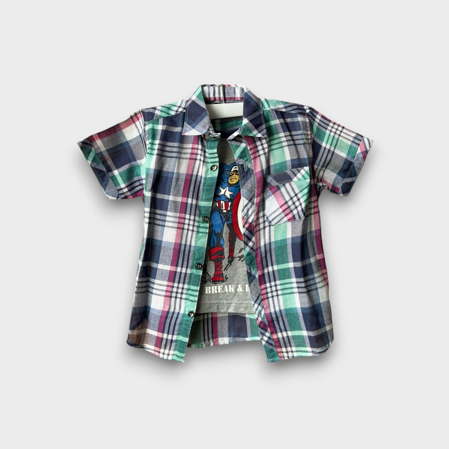 Captain America Jazzy Flannel Shirt