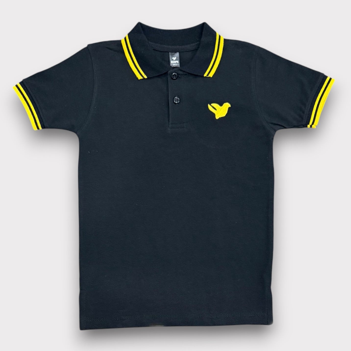 Bird Black Polo T-Shirt