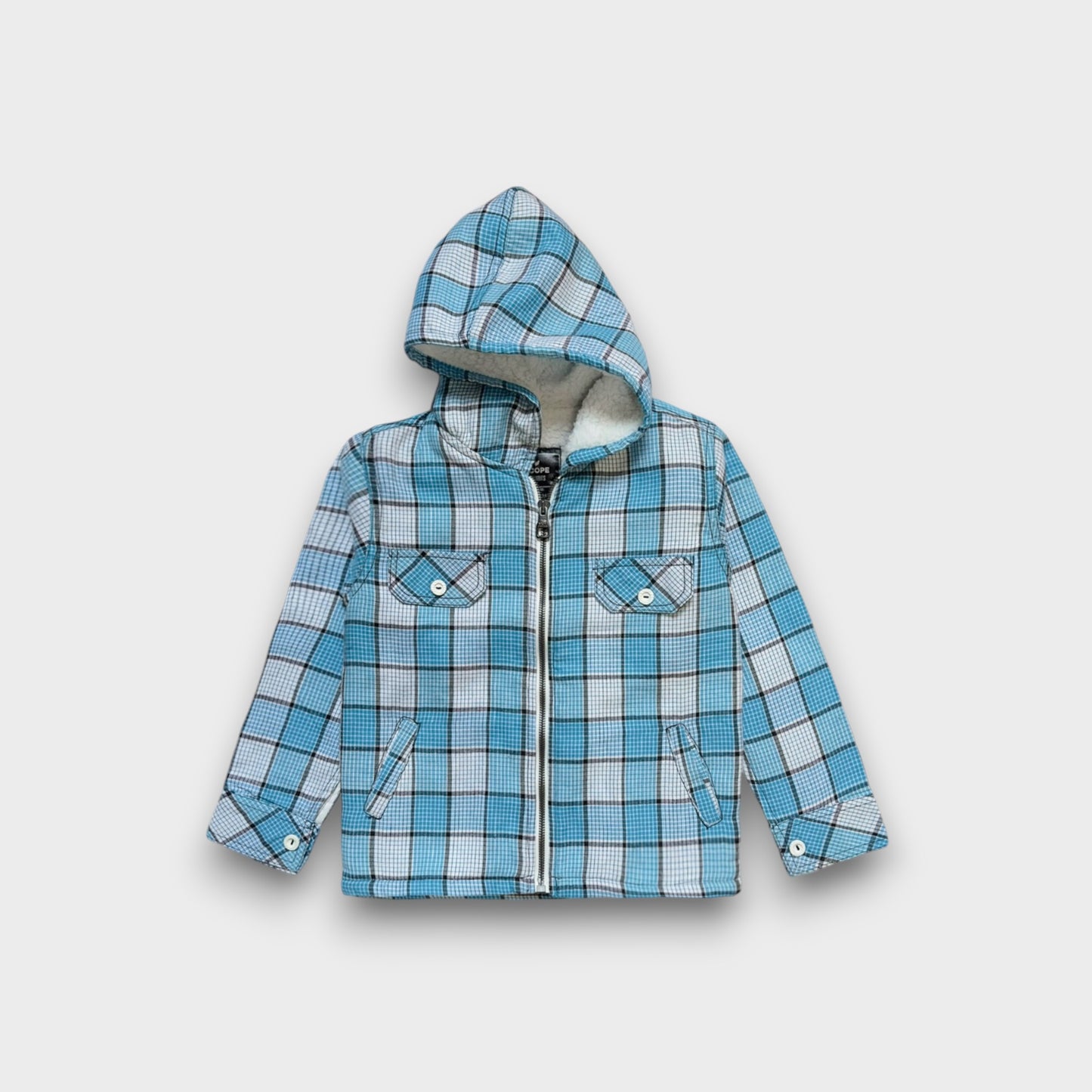 Blue Plaid Snuggle Hoodie
