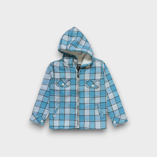Blue Plaid Snuggle Hoodie