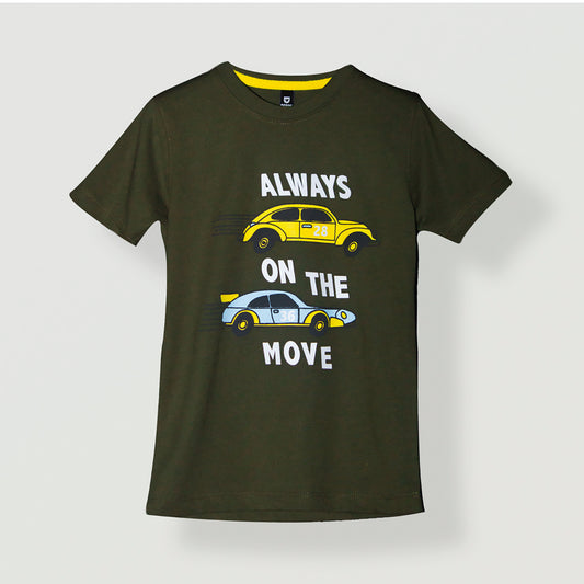 Always On The Move Dark Green T-Shirt