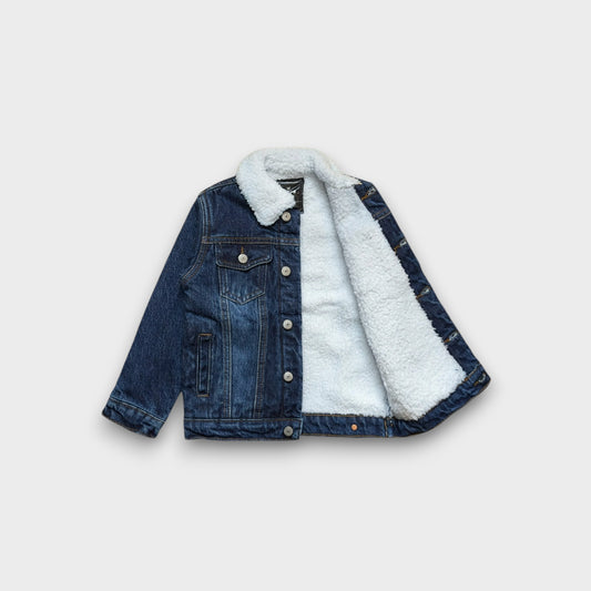 Denim Snuggle Fur Jacket