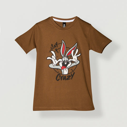 Stay Crazy Brown T-Shirt