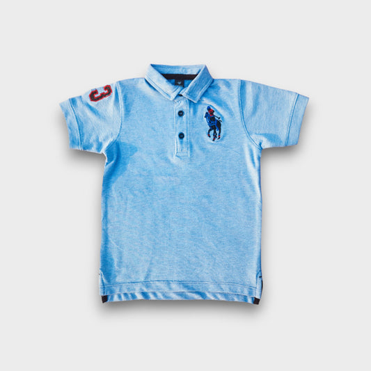 Powder Blue Polo T-Shirt