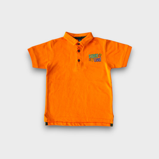 Super Cool Orange Polo T-Shirt