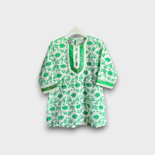 Green Blossom Suit(With Trousers)