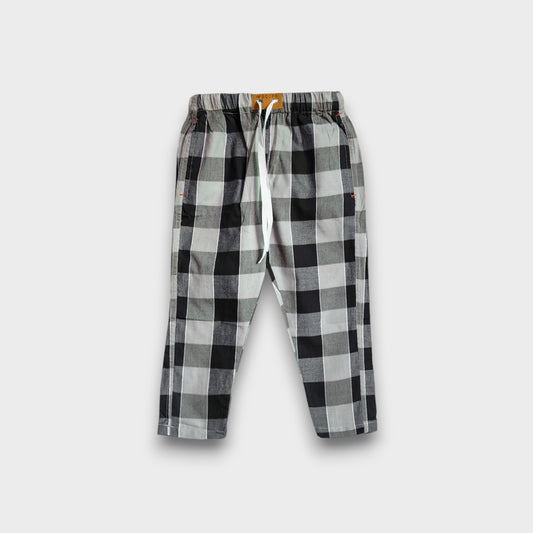 Black Check Summer Trousers