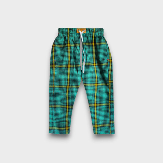 Green Check Summer Trousers