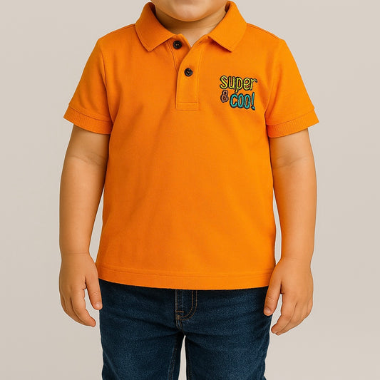 Super Cool Orange Polo T-Shirt