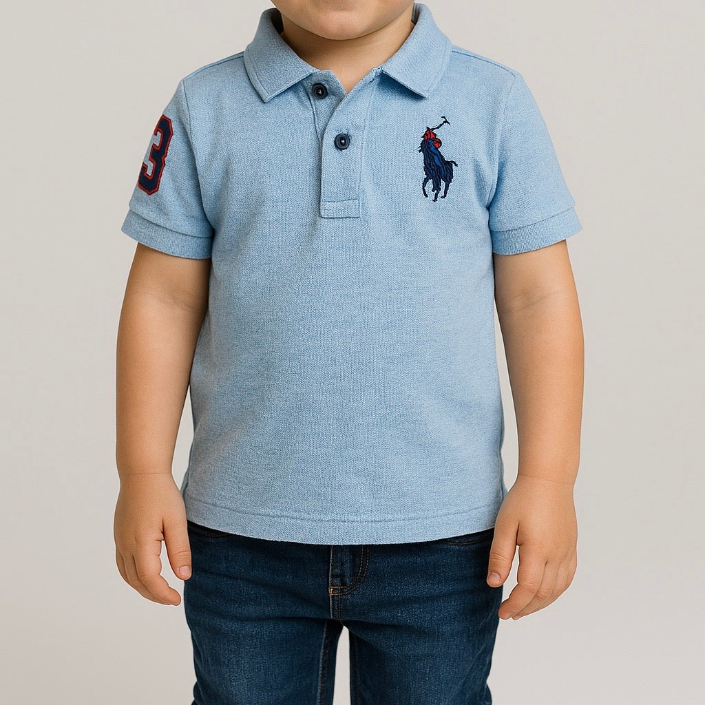 Powder Blue Polo T-Shirt