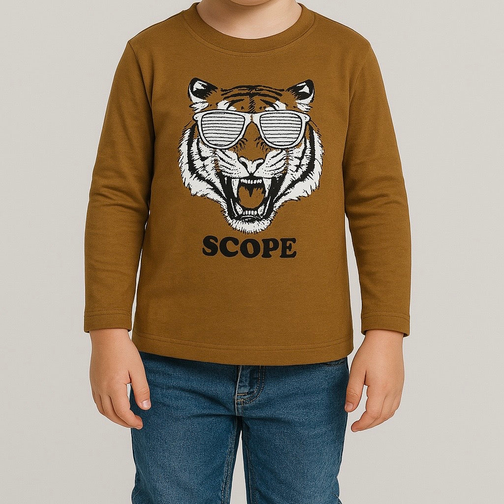 Roar Scope Brown T-Shirt