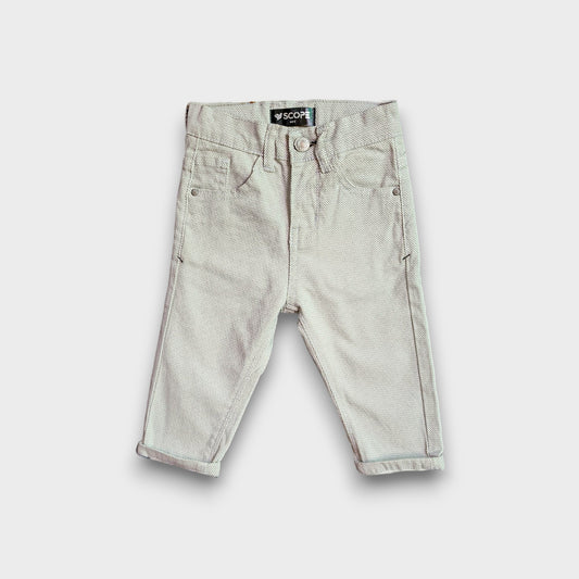 Light Grey 3 Quarter Shorts