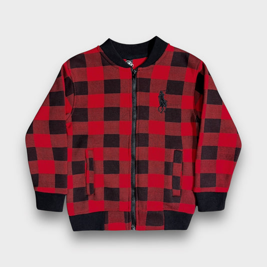 Red & Black Zipper Jacket