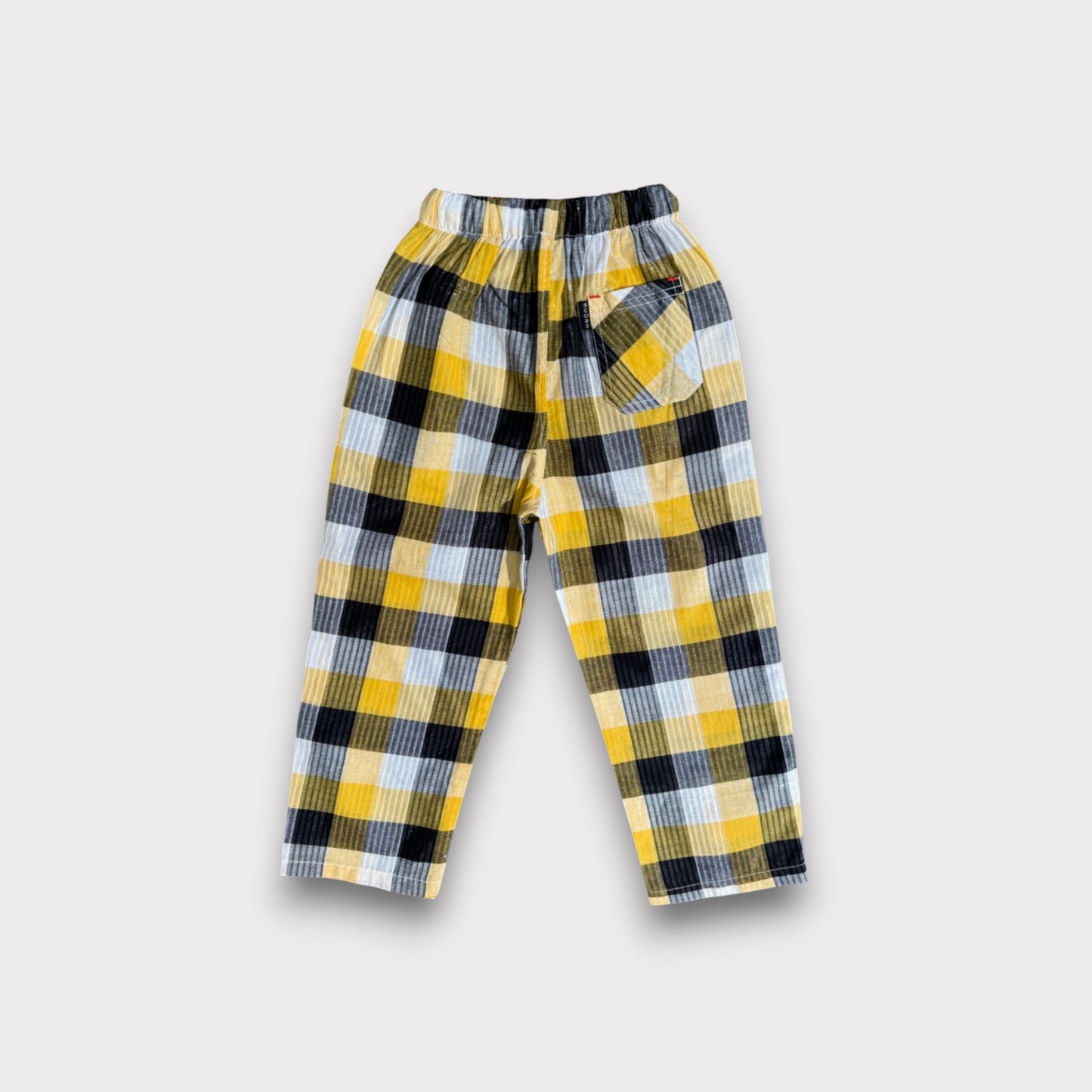 Yellow Check Summer Trousers