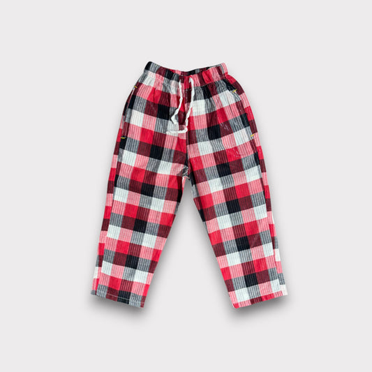 Red Check Summer Trousers