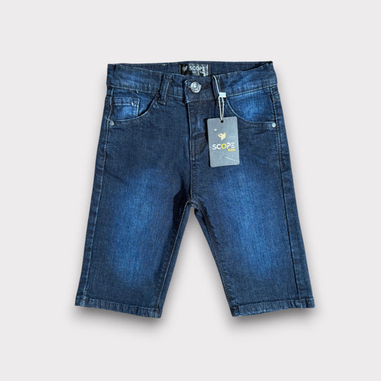 Deep Denim 3 Quarter Shorts