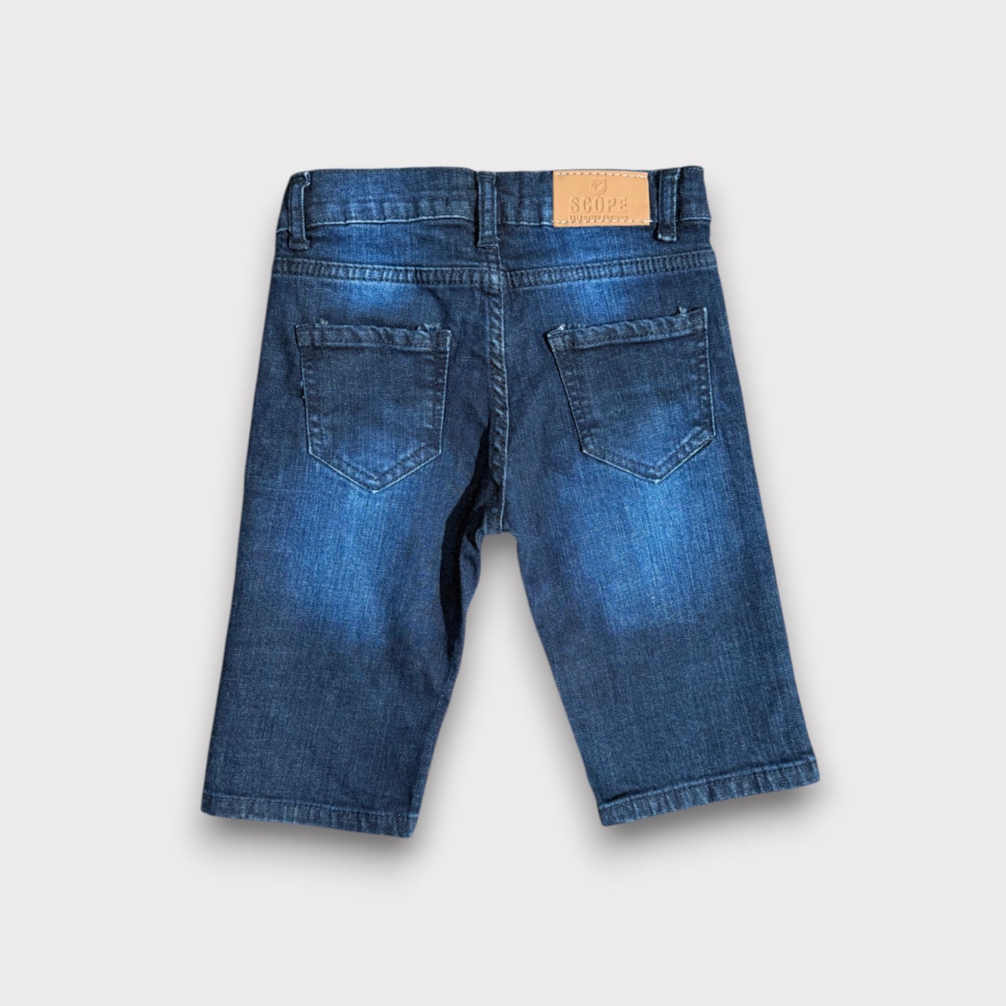 Deep Denim 3 Quarter Shorts