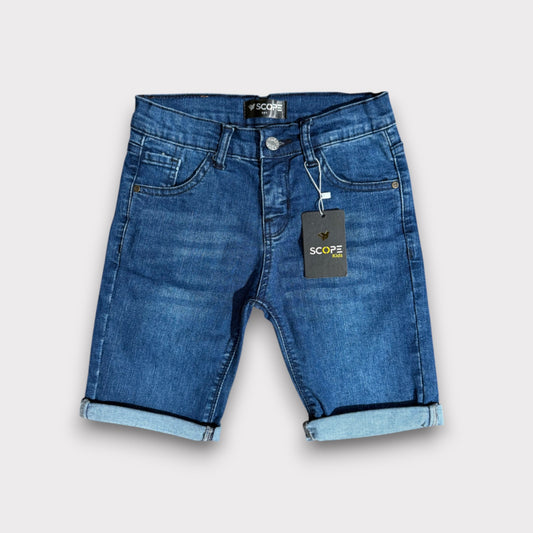 Marine Denim 3 Quarter Shorts