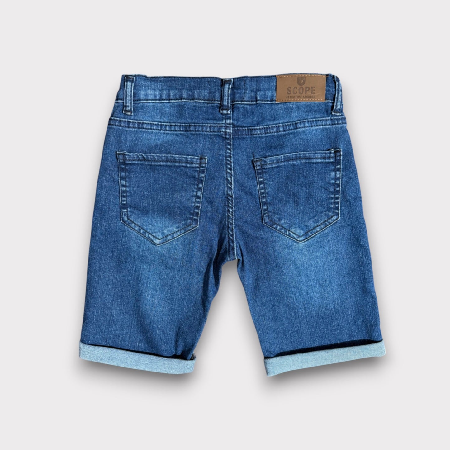 Marine Denim 3 Quarter Shorts