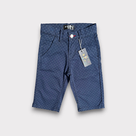 Dotted 3 Quarter Cotton Shorts