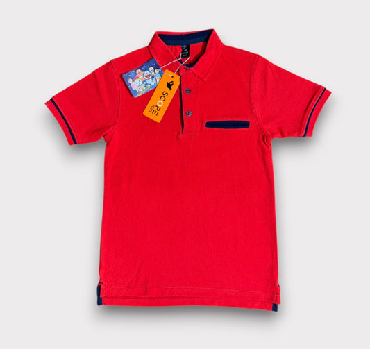 Sharp Red Polo