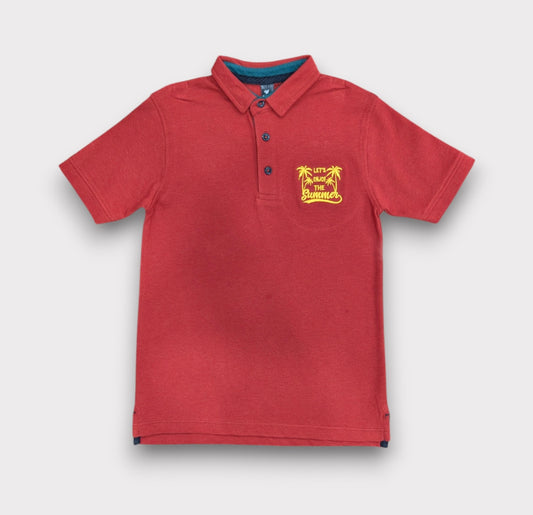 SunSetGo Dark Red Polo