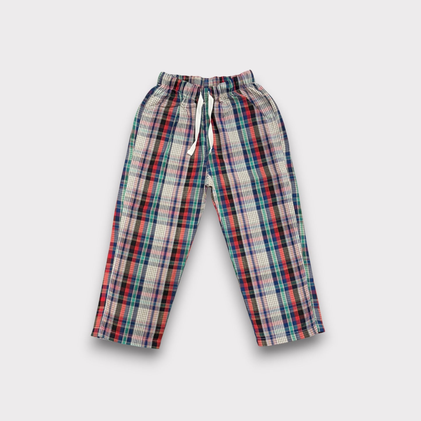 Black Riot Check Summer Trousers