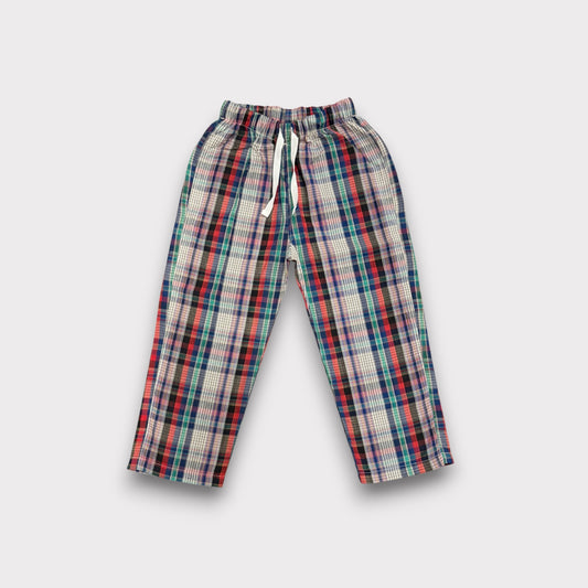 Black Riot Check Summer Trousers