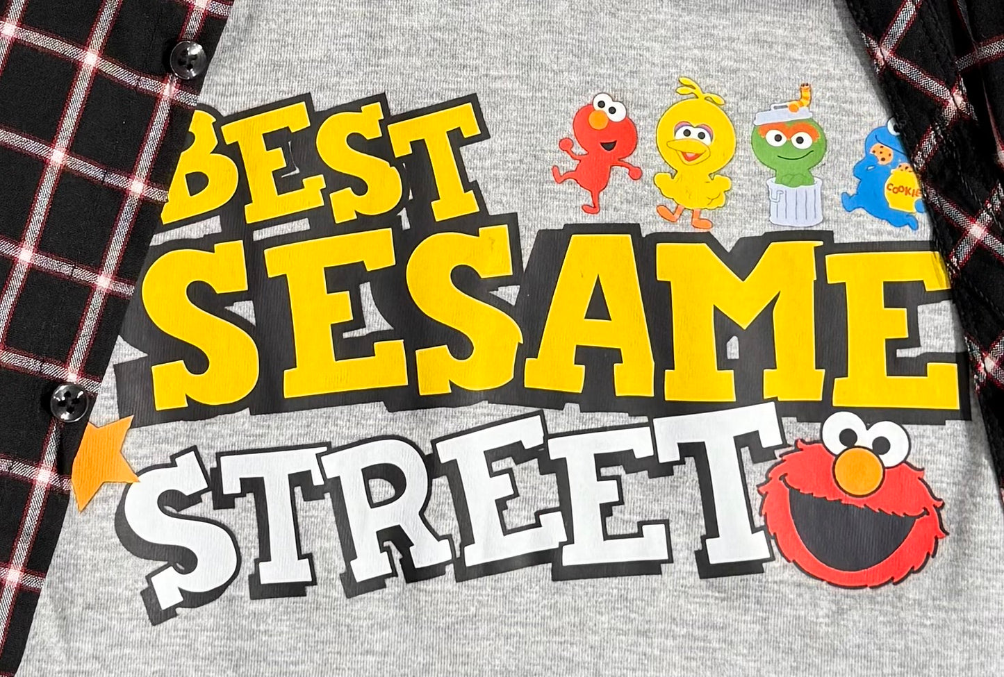 Sesame Street Checkered Double Shirt