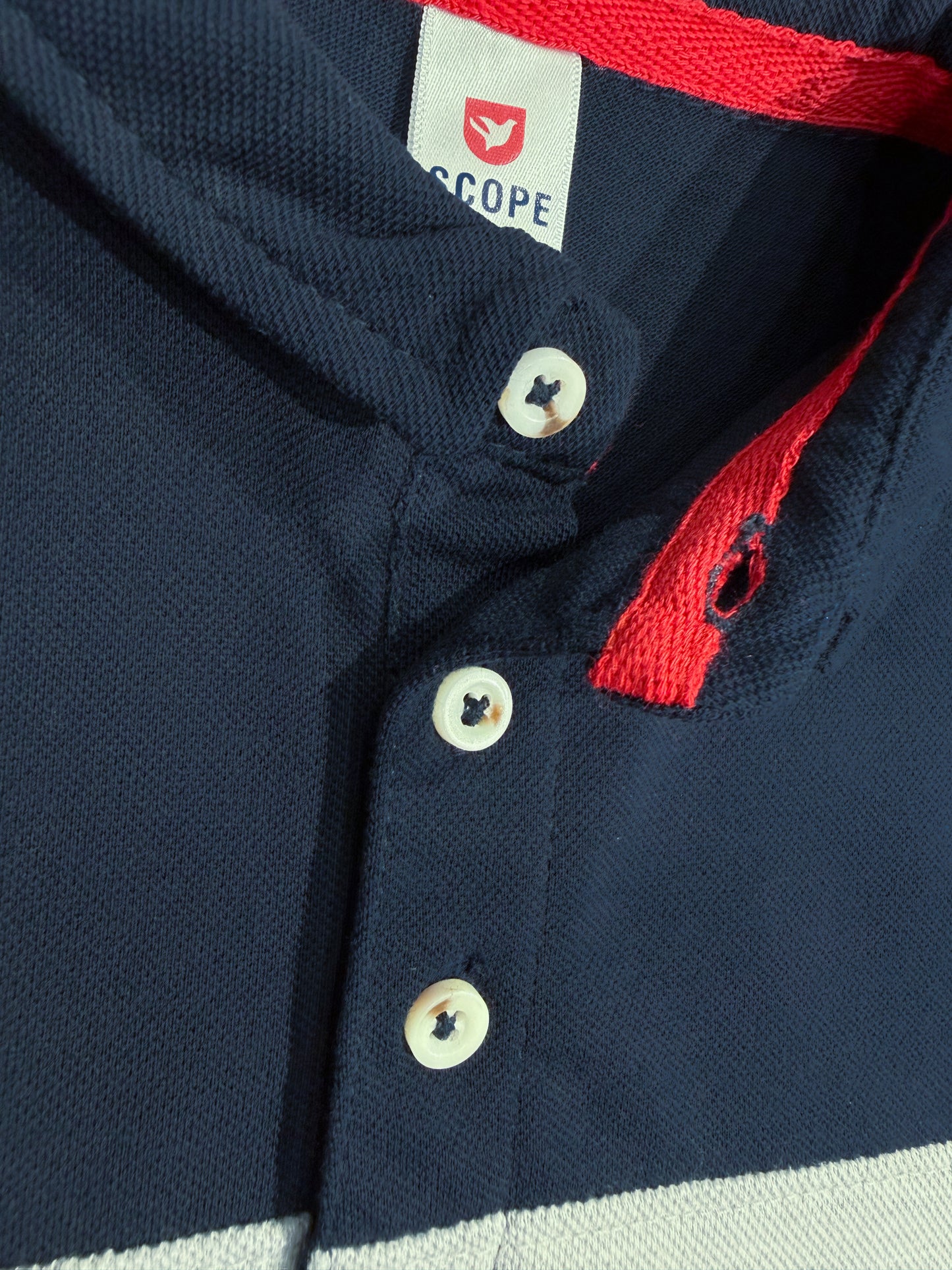 Navy Blue Panels Polo