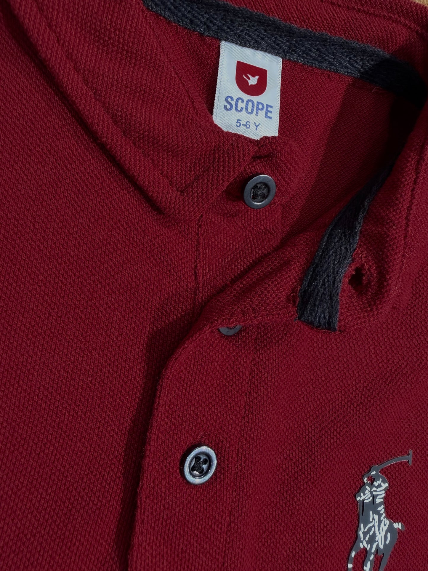 Maroon Classic Polo