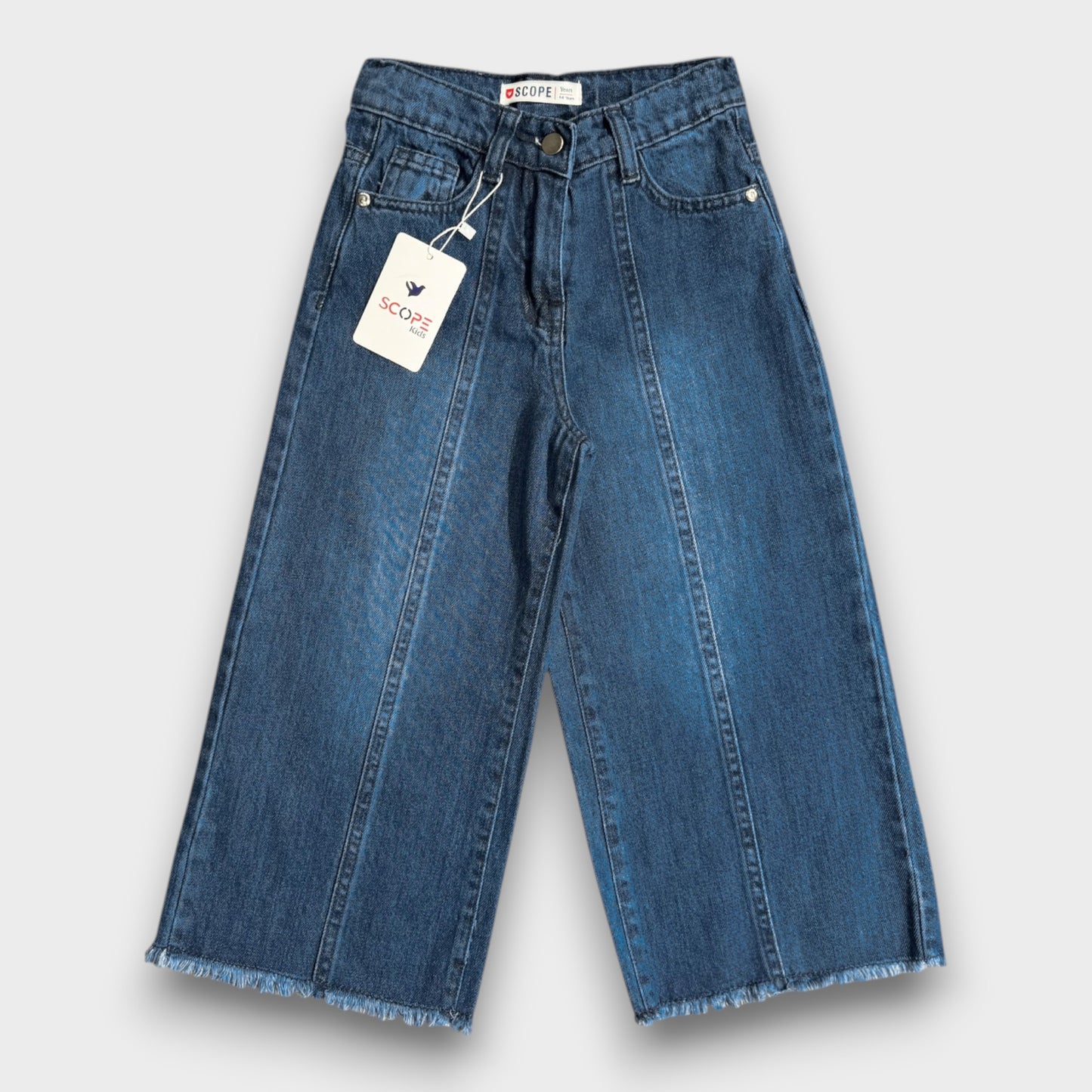 Dark Blue Front Stitch Baggy Pants