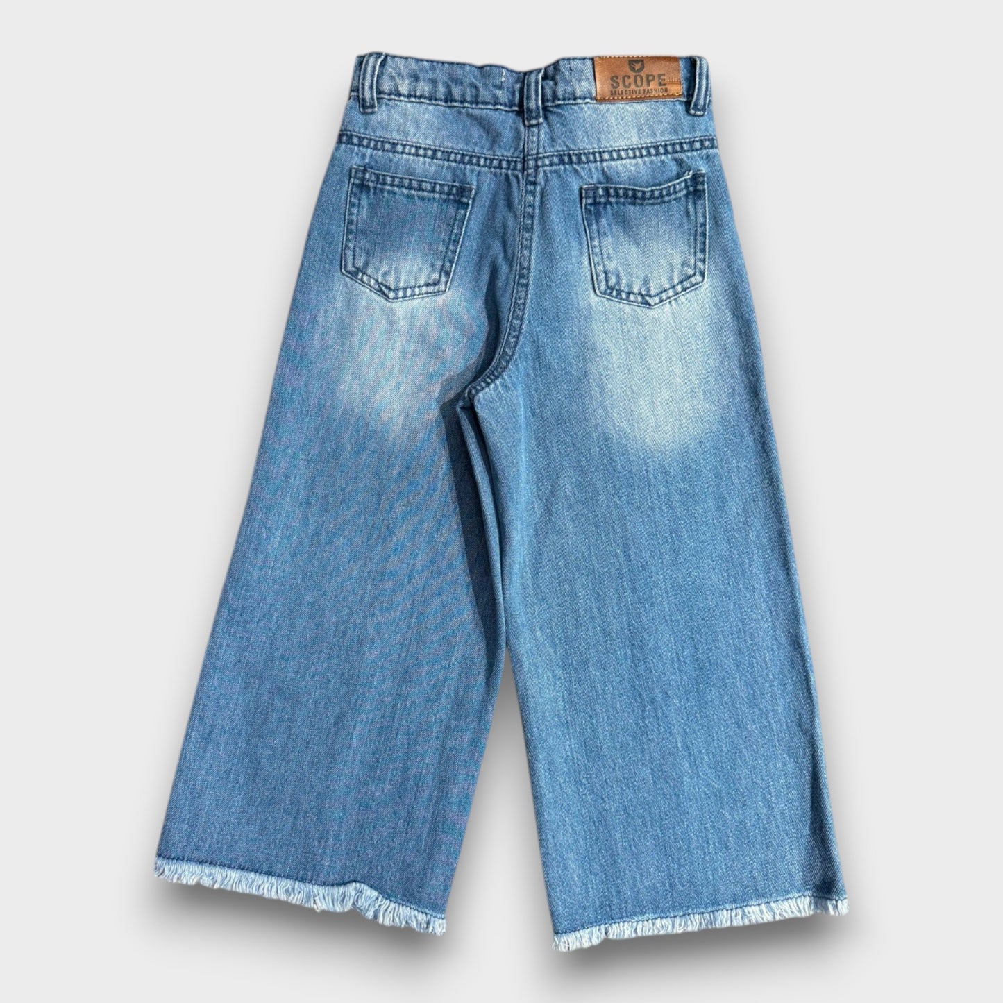 Light Blue Front Stitch Baggy Pants