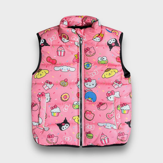 Candy Pop Sleeveless Puffer Jacket