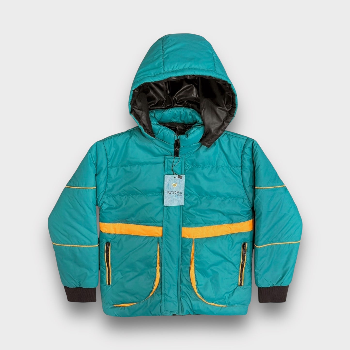 Teal Blaze Puffer Jacket