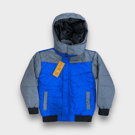 Grey-Blue Puffer Jacket
